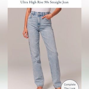 ultra high rise 90's straight jean